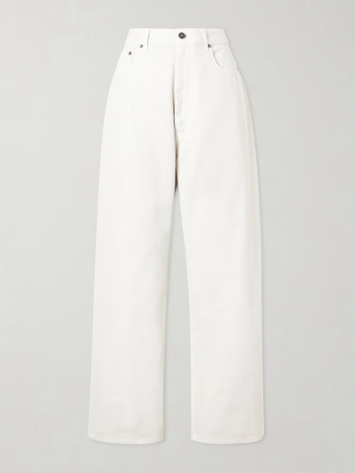 Phoebe Philo Oversized mid-rise wide-leg organic jeans