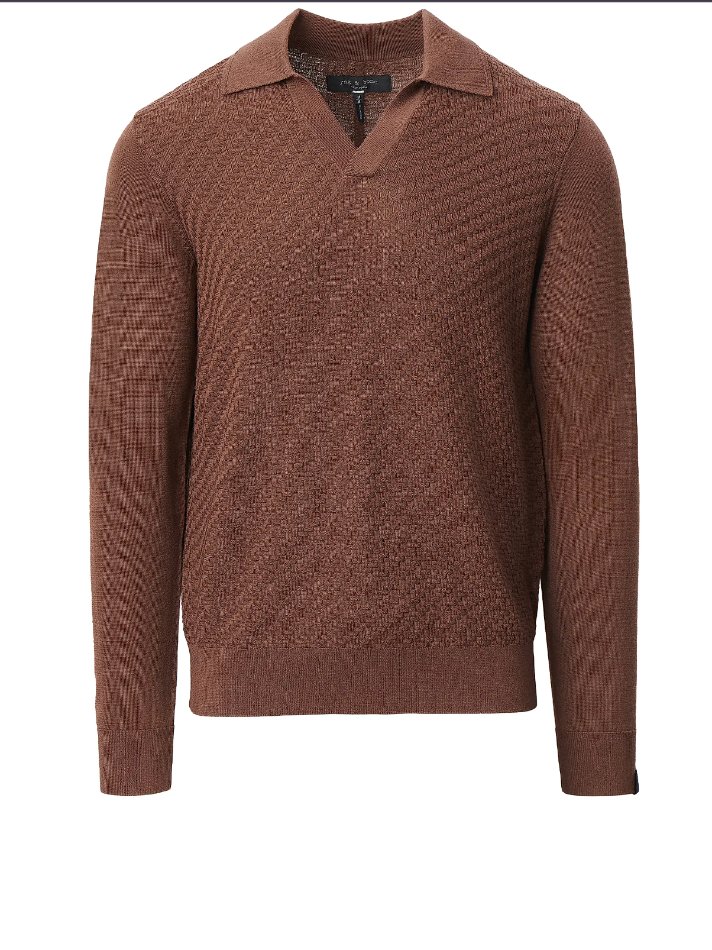 rag & bone Charles Johnny Collar Polo Sweater