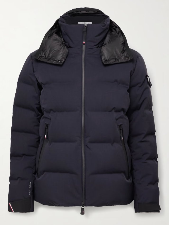 Moncler Grenoble Montgetech Logo-Appliquéd Quilted Stretch-Nylon Hooded Down Ski Jacket