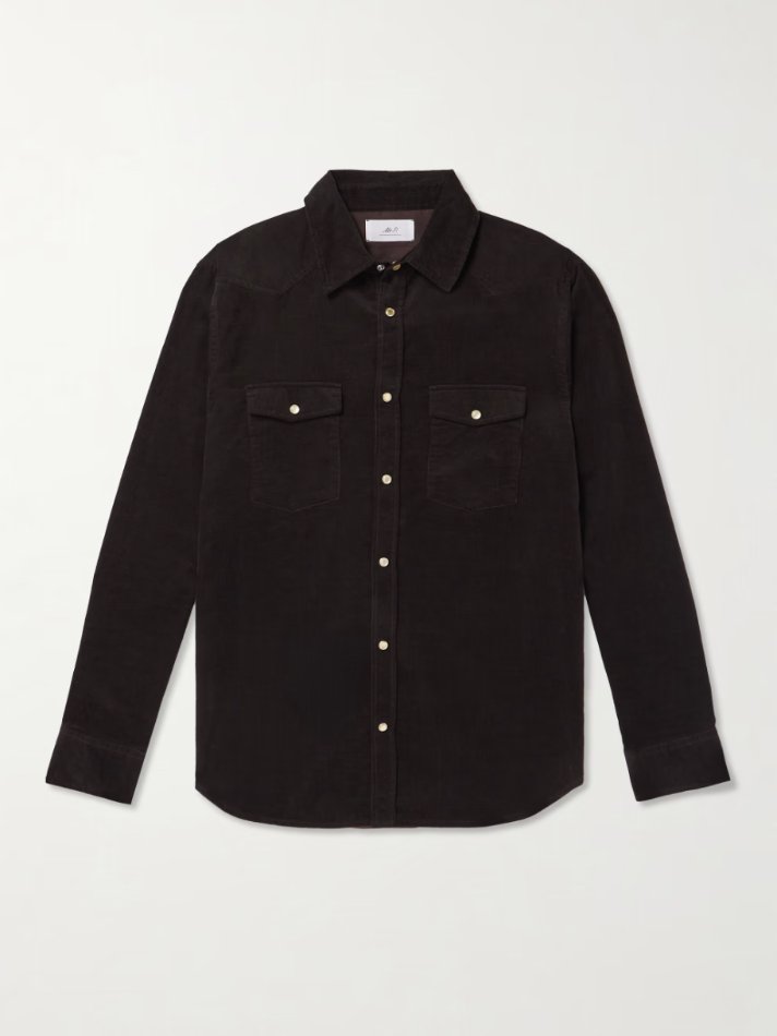 MR P. Organic Cotton-Corduroy Western Shirt