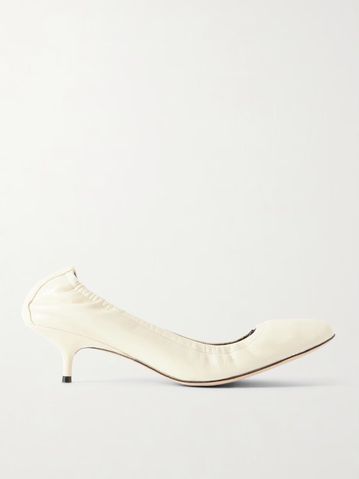 Phoebe Philo Low Pucker pumps in leather