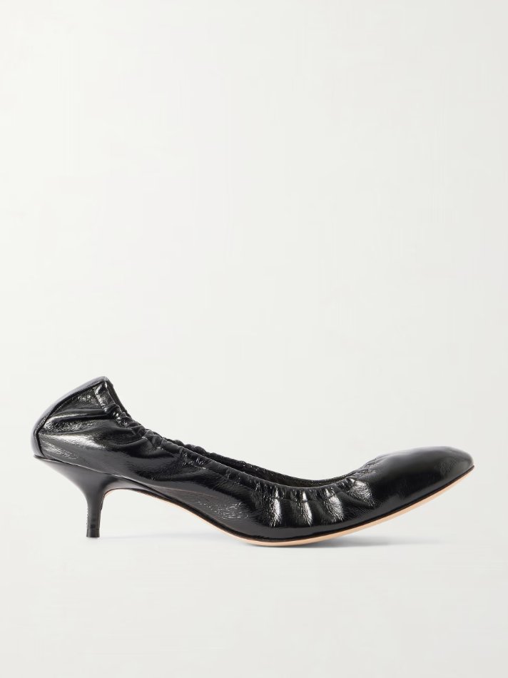 Phoebe Philo Low Pucker pumps in leather